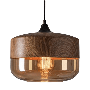 Scandinavian Ceiling Lamp | Flush Mount Light Fixture with Adjustable Height | Tinted Glass for Cozy Dining Room Ambiance