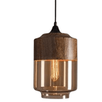 Scandinavian Ceiling Lamp | Flush Mount Light Fixture with Adjustable Height | Tinted Glass for Cozy Dining Room Ambiance