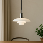 Scandinavian Elegance | Glass Pendant Light with Adjustable Height | Modern Kitchen Pendant Lighting for Stylish Spaces