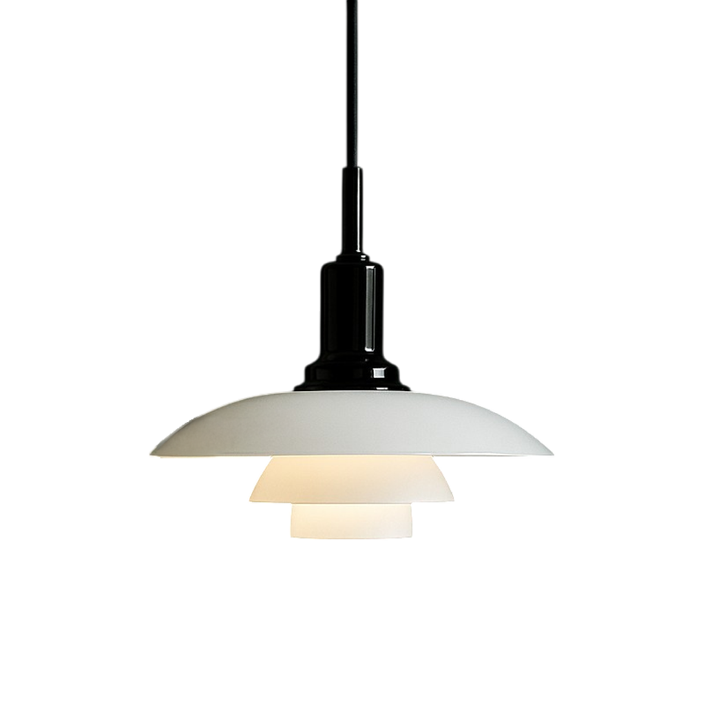 Scandinavian Elegance | Glass Pendant Light with Adjustable Height | Modern Kitchen Pendant Lighting for Stylish Spaces
