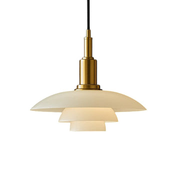 Scandinavian Elegance | Glass Pendant Light with Adjustable Height | Modern Kitchen Pendant Lighting for Stylish Spaces