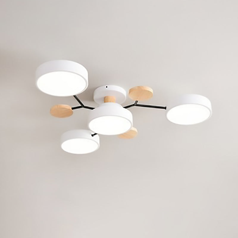 Scandinavian | Flush Mount Ceiling Light with Dimmable Feature | Modern Design for Living Room and Bedroom