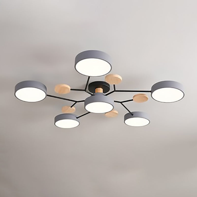 Scandinavian | Flush Mount Ceiling Light with Dimmable Feature | Modern Design for Living Room and Bedroom