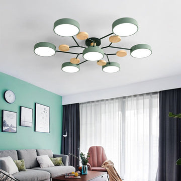 Scandinavian | Flush Mount Ceiling Light with Dimmable Feature | Modern Design for Living Room and Bedroom
