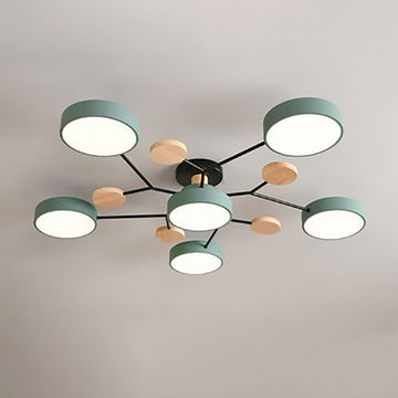 Scandinavian | Flush Mount Ceiling Light with Dimmable Feature | Modern Design for Living Room and Bedroom