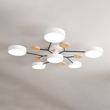 Scandinavian | Flush Mount Ceiling Light with Dimmable Feature | Modern Design for Living Room and Bedroom
