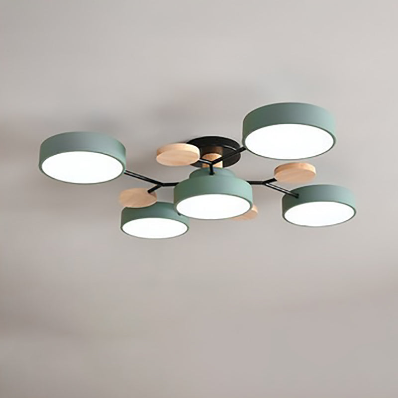 Scandinavian | Flush Mount Ceiling Light with Dimmable Feature | Modern Design for Living Room and Bedroom