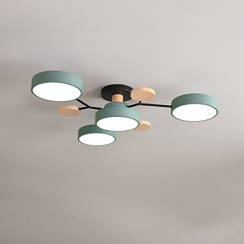 Scandinavian | Flush Mount Ceiling Light with Dimmable Feature | Modern Design for Living Room and Bedroom