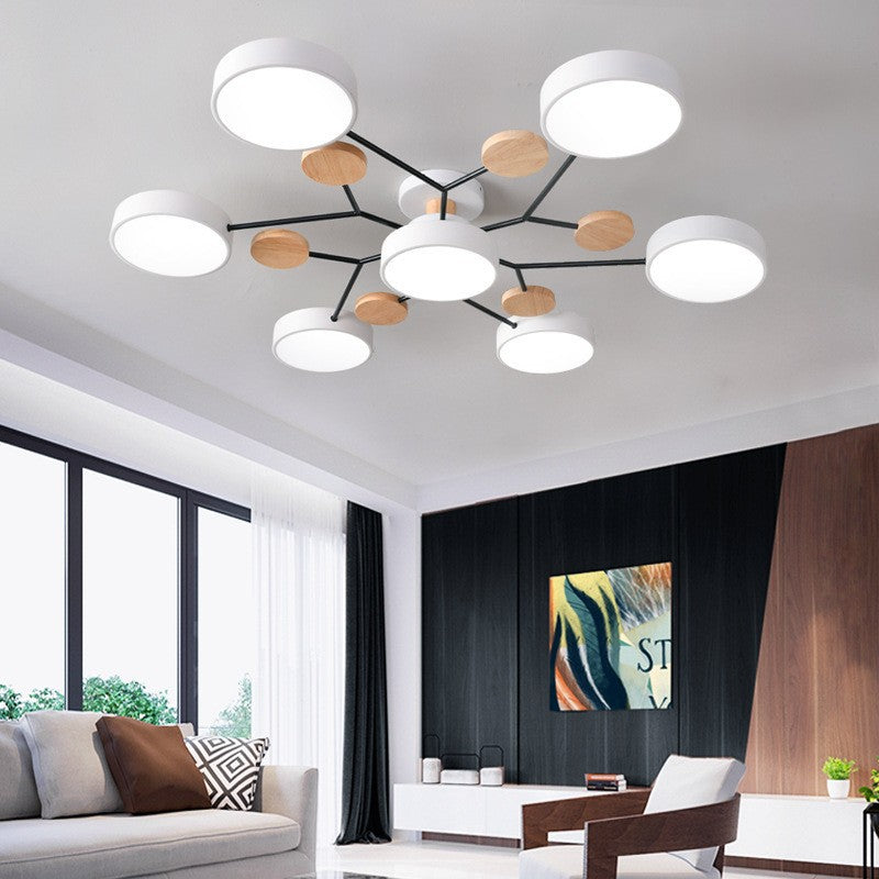Scandinavian | Flush Mount Ceiling Light with Dimmable Feature | Modern Design for Living Room and Bedroom