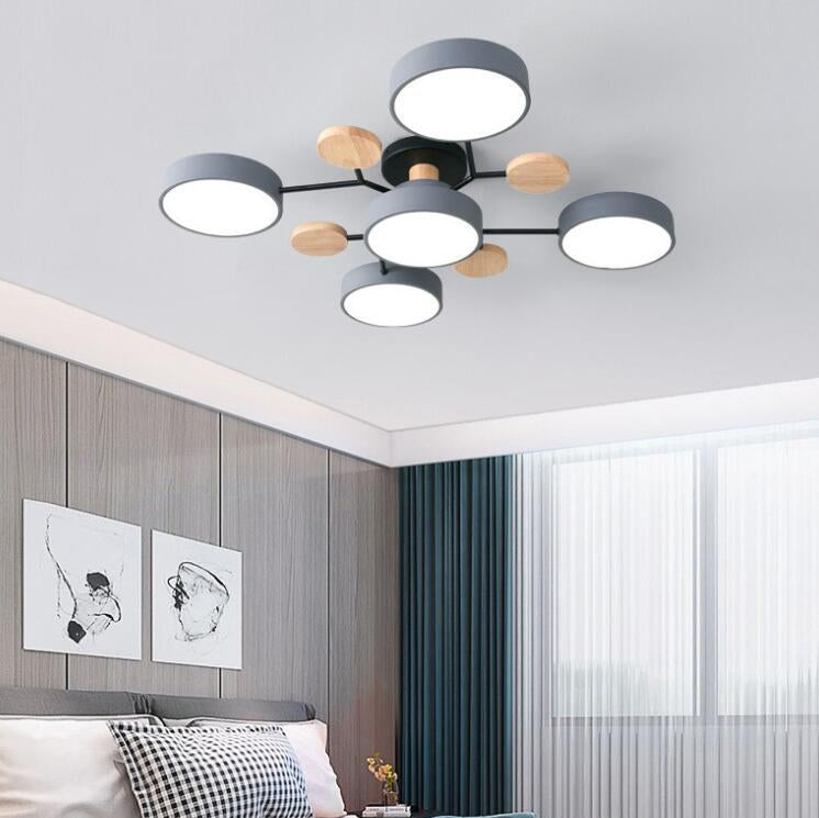 Scandinavian | Flush Mount Ceiling Light with Dimmable Feature | Modern Design for Living Room and Bedroom