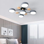 Scandinavian | Flush Mount Ceiling Light with Dimmable Feature | Modern Design for Living Room and Bedroom
