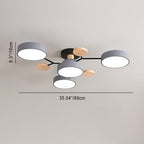 Scandinavian | Flush Mount Ceiling Light with Dimmable Feature | Modern Design for Living Room and Bedroom