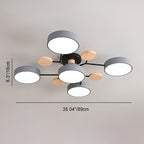 Scandinavian | Flush Mount Ceiling Light with Dimmable Feature | Modern Design for Living Room and Bedroom