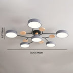 Scandinavian | Flush Mount Ceiling Light with Dimmable Feature | Modern Design for Living Room and Bedroom