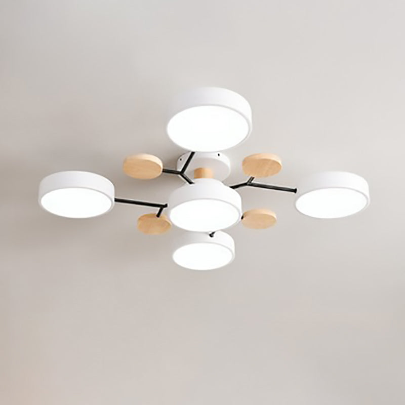 Scandinavian | Flush Mount Ceiling Light with Dimmable Feature | Modern Design for Living Room and Bedroom