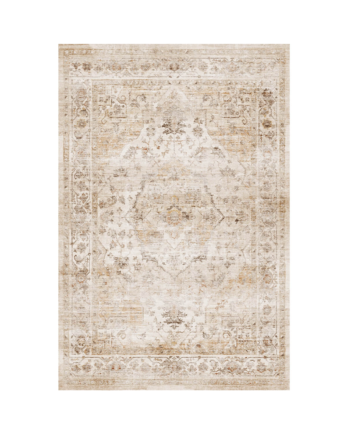 Selene Collection | Washable Area Rug with Non-Slip Backing | Cozy Comfort for Living Rooms and More