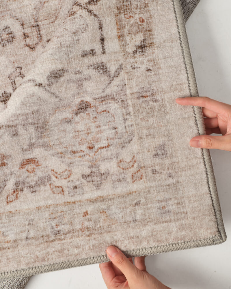 Selene Collection | Washable Area Rug with Non-Slip Backing | Cozy Comfort for Living Rooms and More