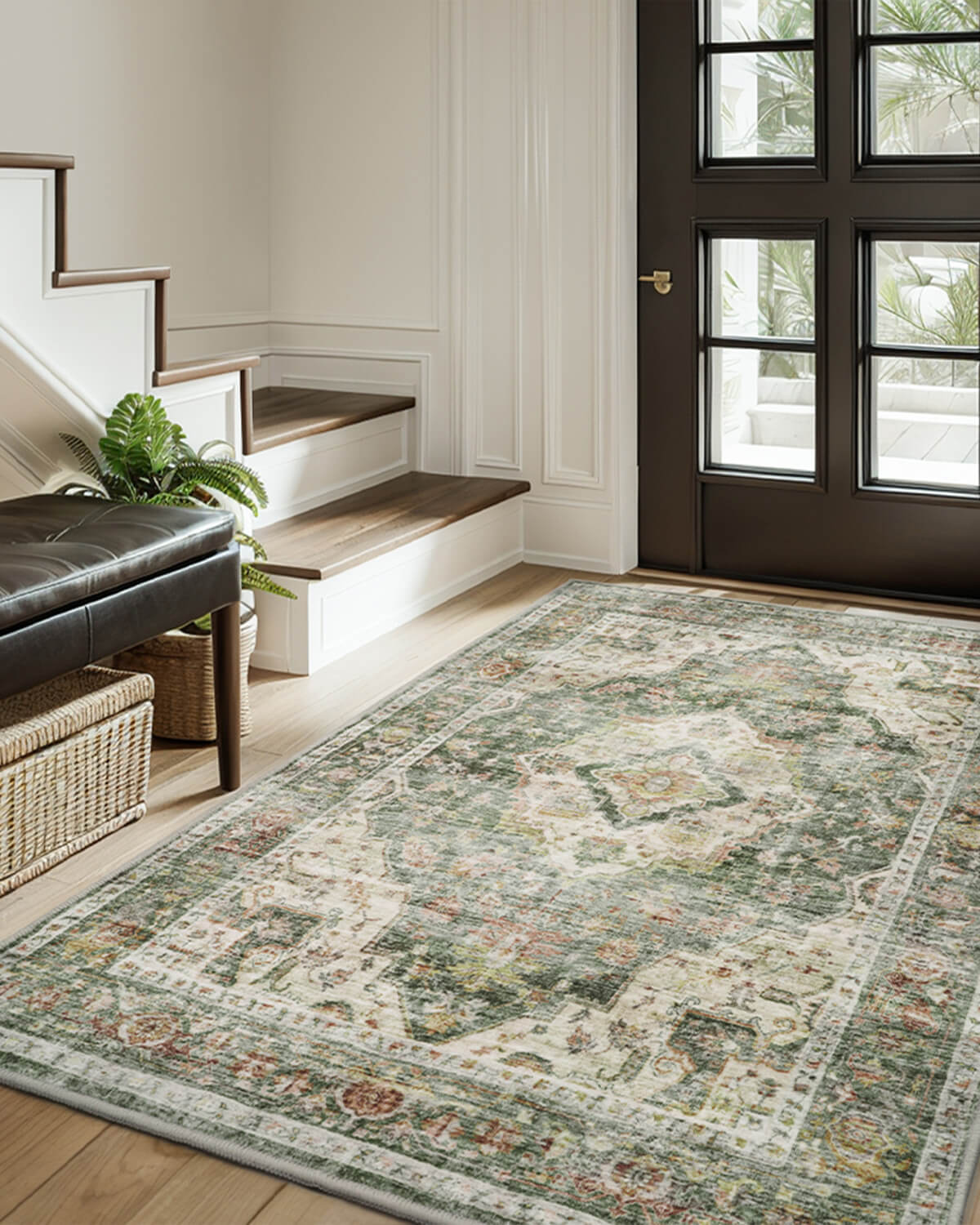 Selene Collection | Washable Area Rug with Non-Slip Backing | Eco-Friendly Design for Ultimate Comfort in Living Rooms