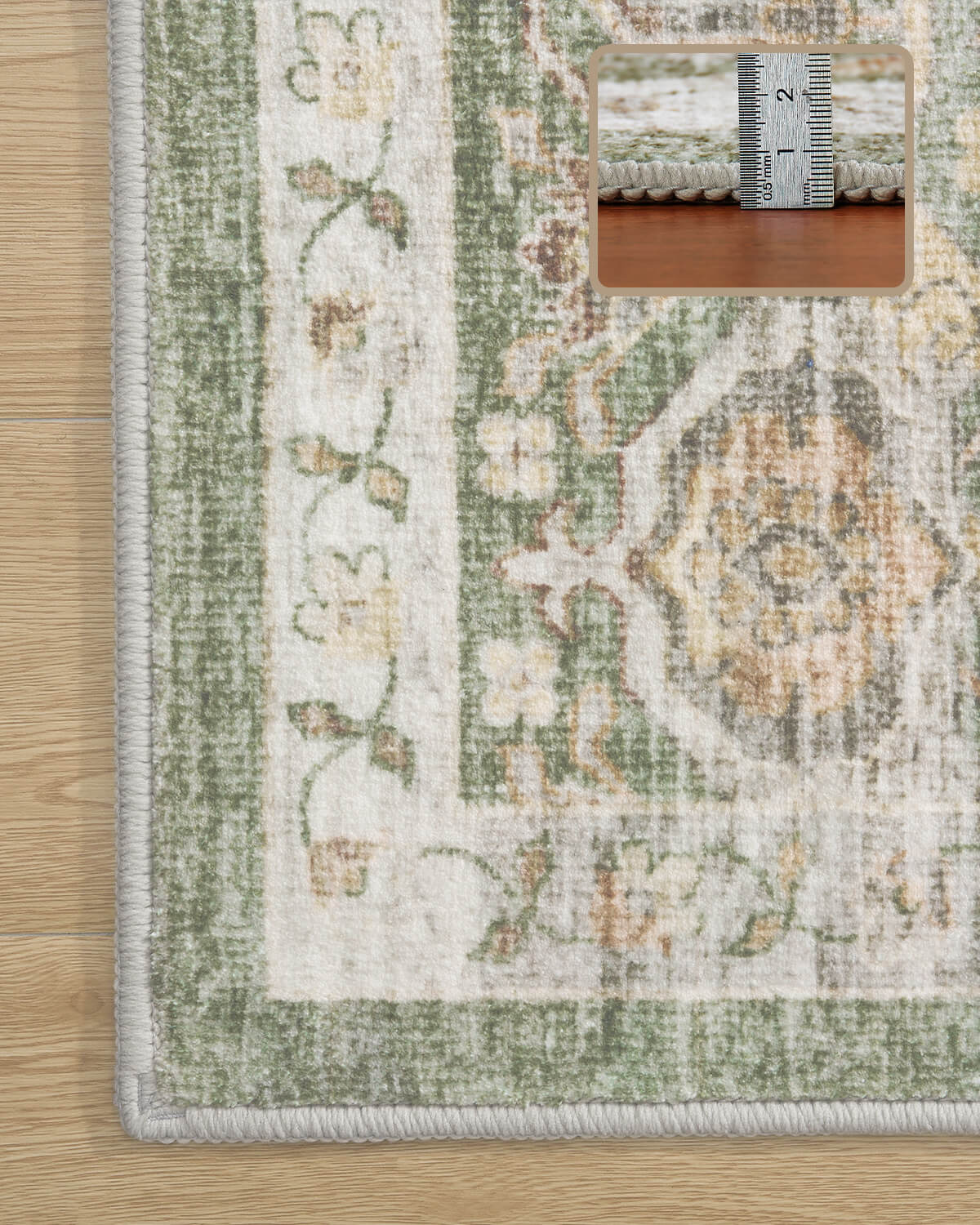 Selene Collection | Washable Area Rug with Non-Slip Backing | Eco-Friendly Design for Ultimate Comfort in Living Rooms