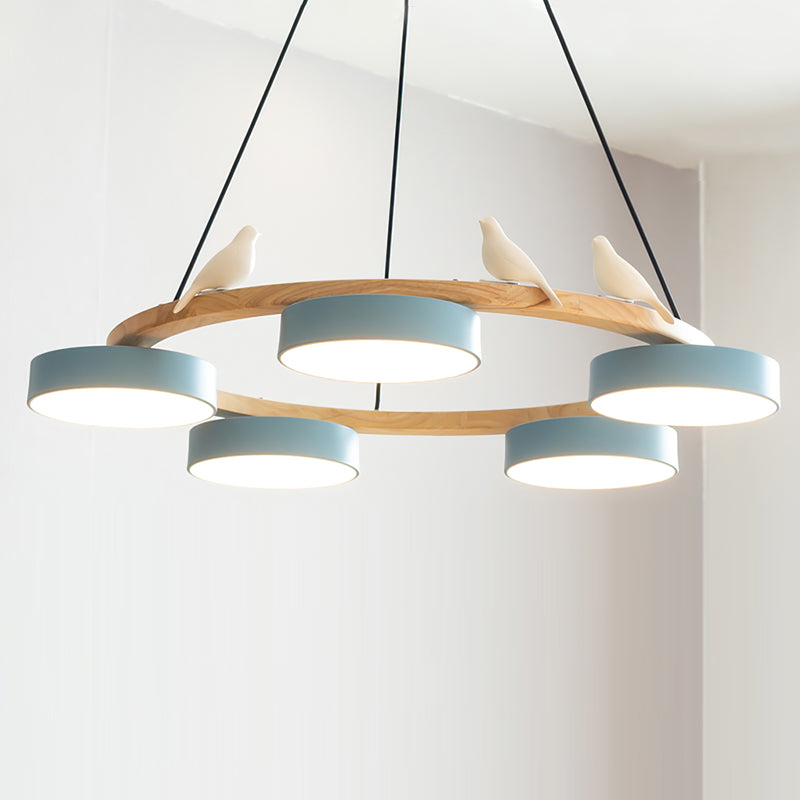 Bird Round Chandelier LED Ceiling Light