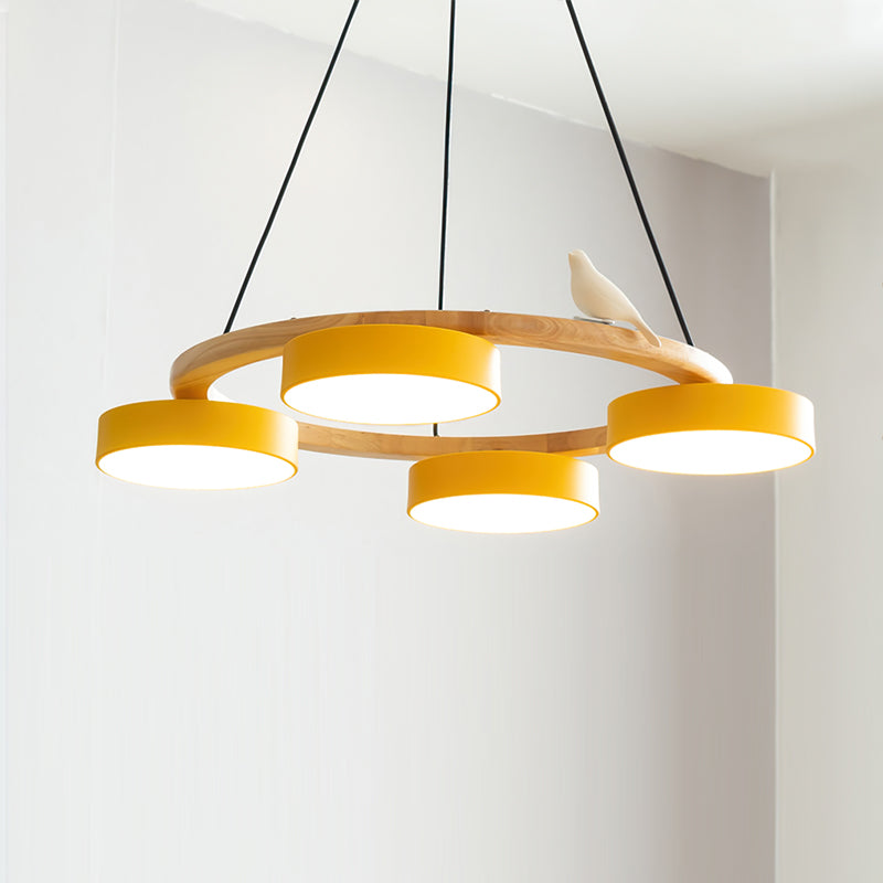 Bird Round Chandelier LED Ceiling Light