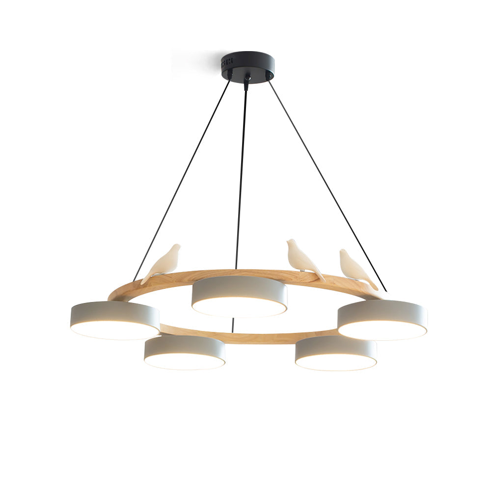 Bird Round Chandelier LED Ceiling Light