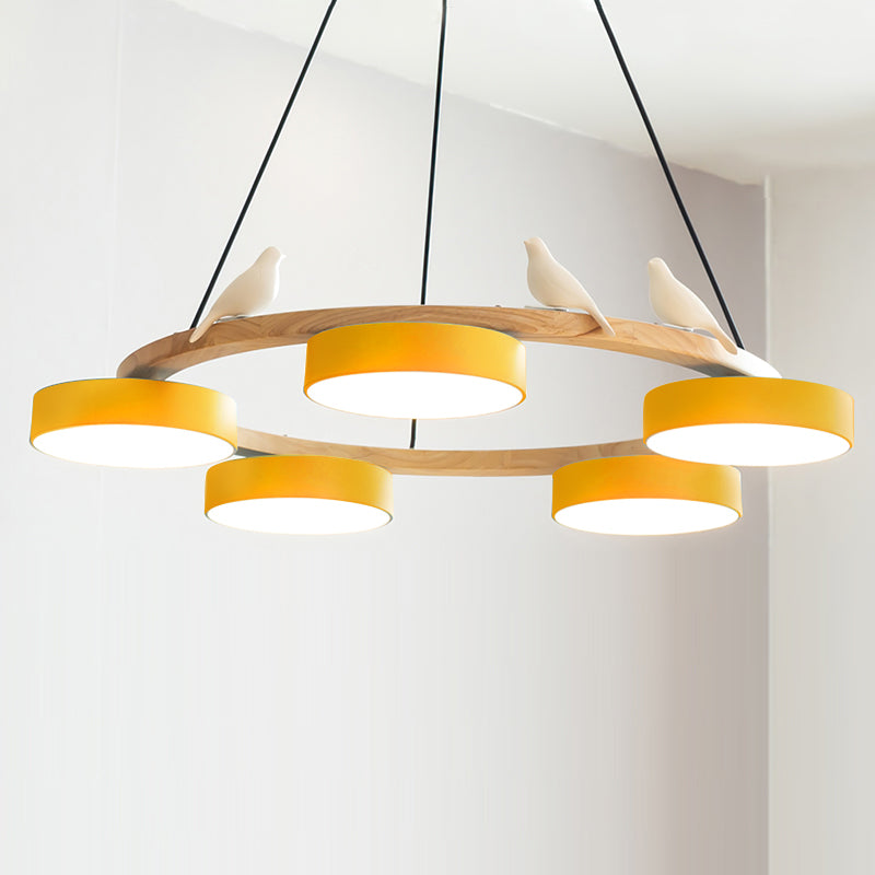 Bird Round Chandelier LED Ceiling Light