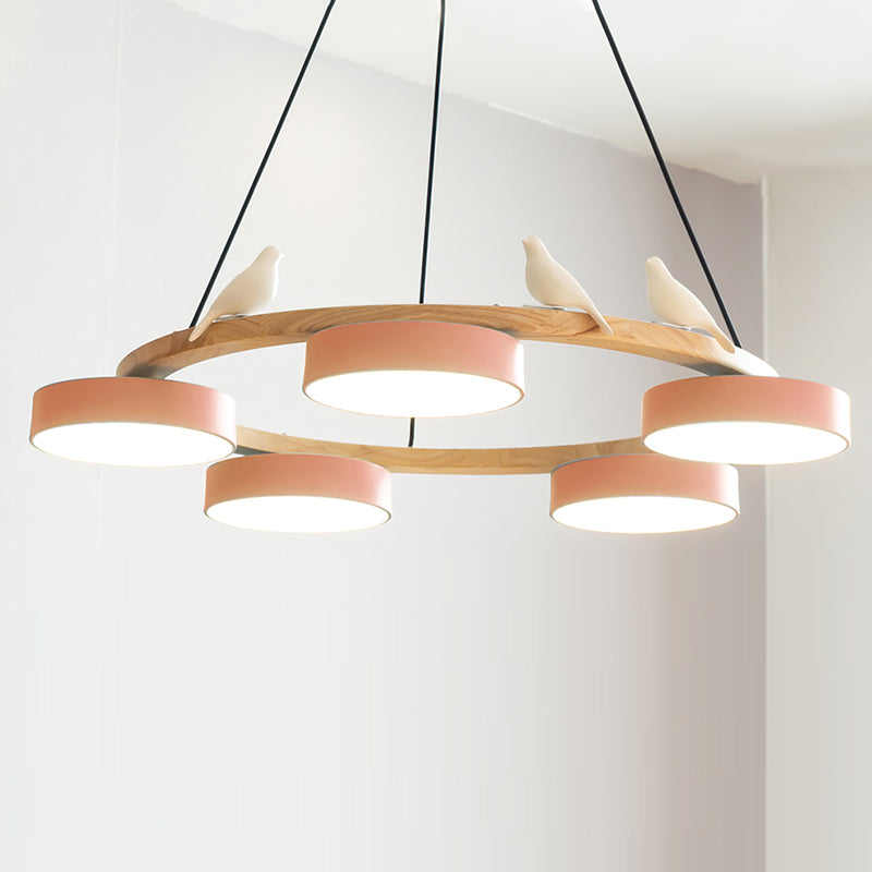 Bird Round Chandelier LED Ceiling Light
