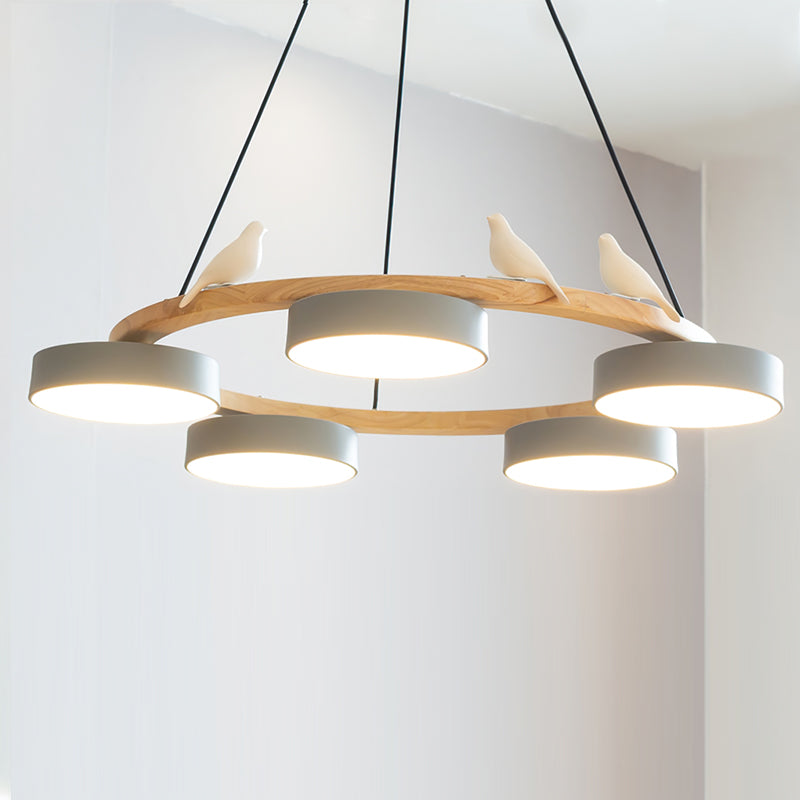 Bird Round Chandelier LED Ceiling Light
