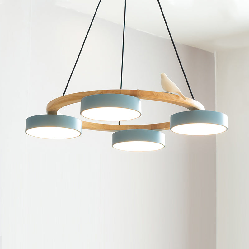 Bird Round Chandelier LED Ceiling Light