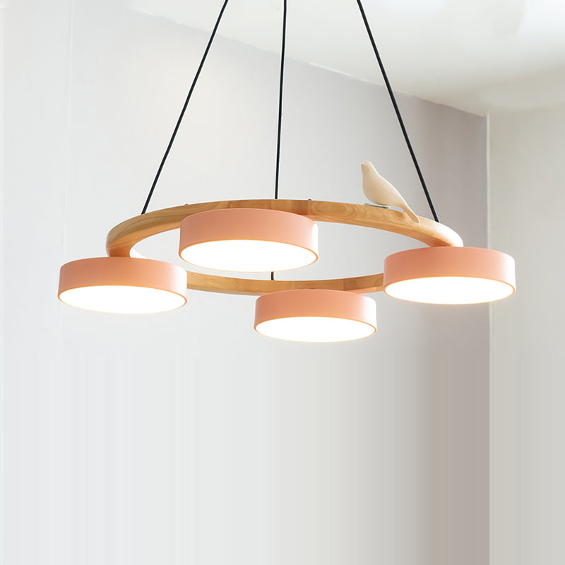 Bird Round Chandelier LED Ceiling Light