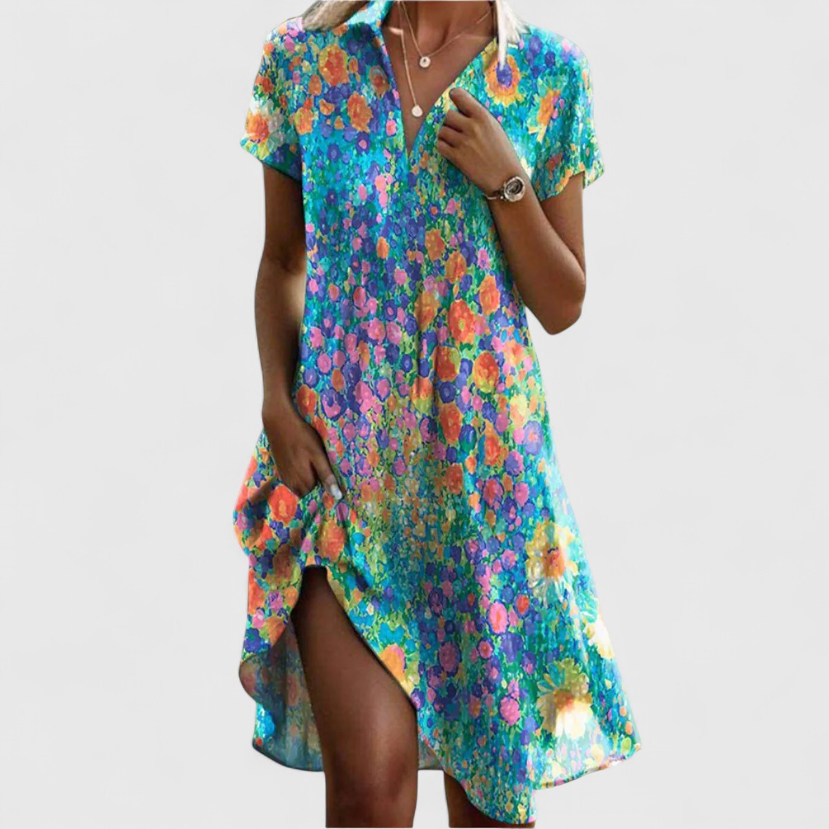 Sienna | Women's Boho Chic Summer Dress with Flowy Silhouette | Effortless Style for Every Occasion