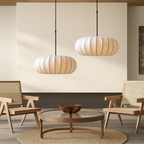 Silk Pendant Light with Adjustable Height & Minimalist Design | Elegant Kitchen Pendant Lighting for Cozy Dining Atmosphere