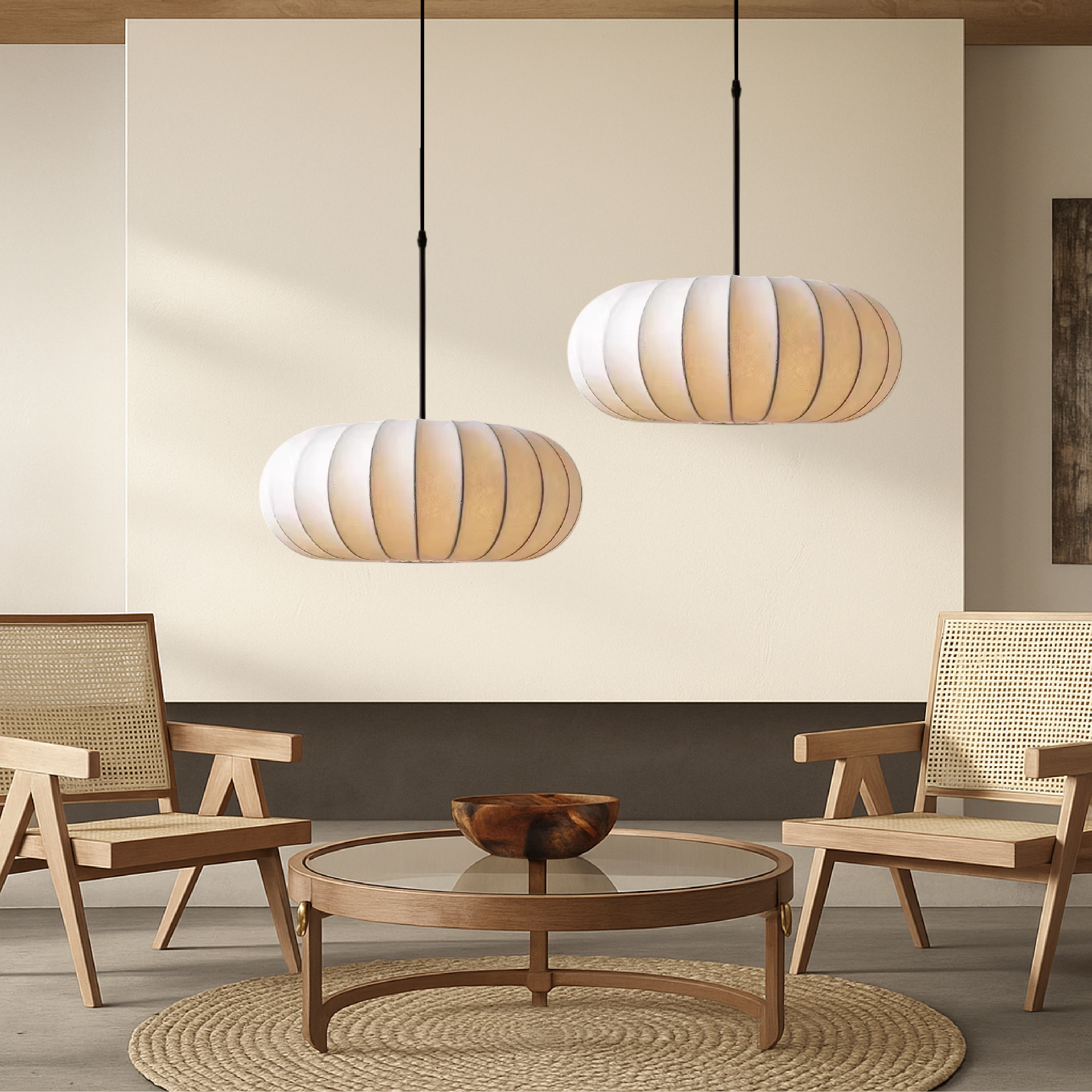 Silk Pendant Light with Adjustable Height & Minimalist Design | Elegant Kitchen Pendant Lighting for Cozy Dining Atmosphere