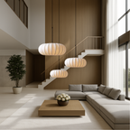 Silk Pendant Light with Adjustable Height & Minimalist Design | Elegant Kitchen Pendant Lighting for Cozy Dining Atmosphere