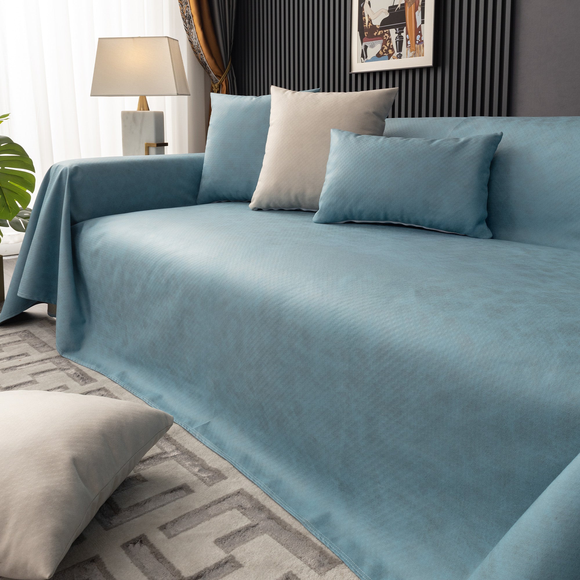 Waterproof Anti Slip Scratch Resistant Sofa Cover for Pet Homes