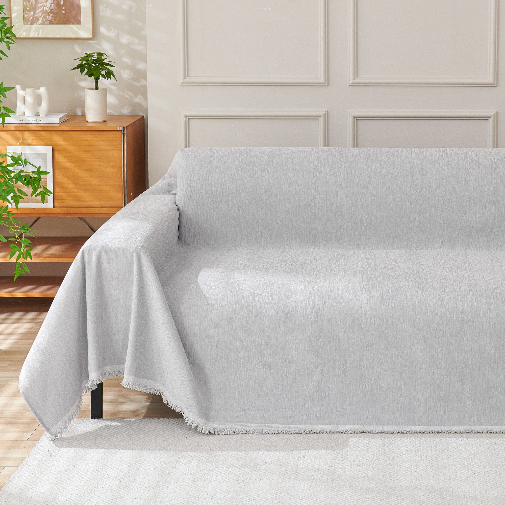 Pure Embrace Geometric Sofa Cover for Quick Modern Style