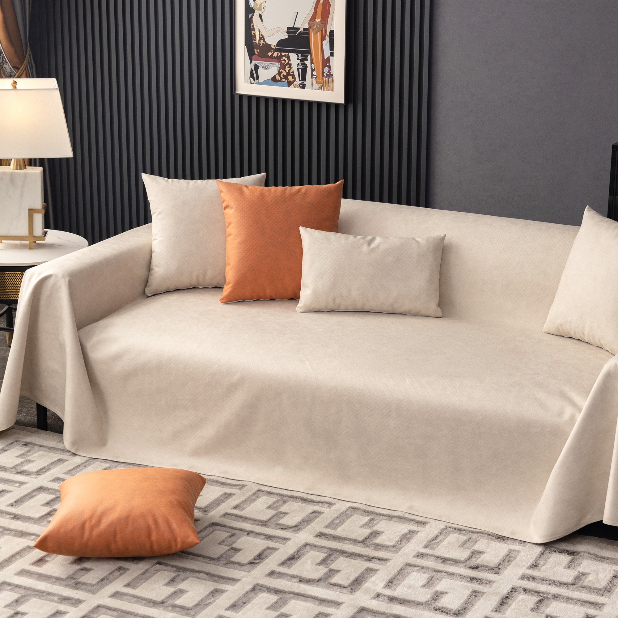 Waterproof Anti Slip Scratch Resistant Sofa Cover for Pet Homes