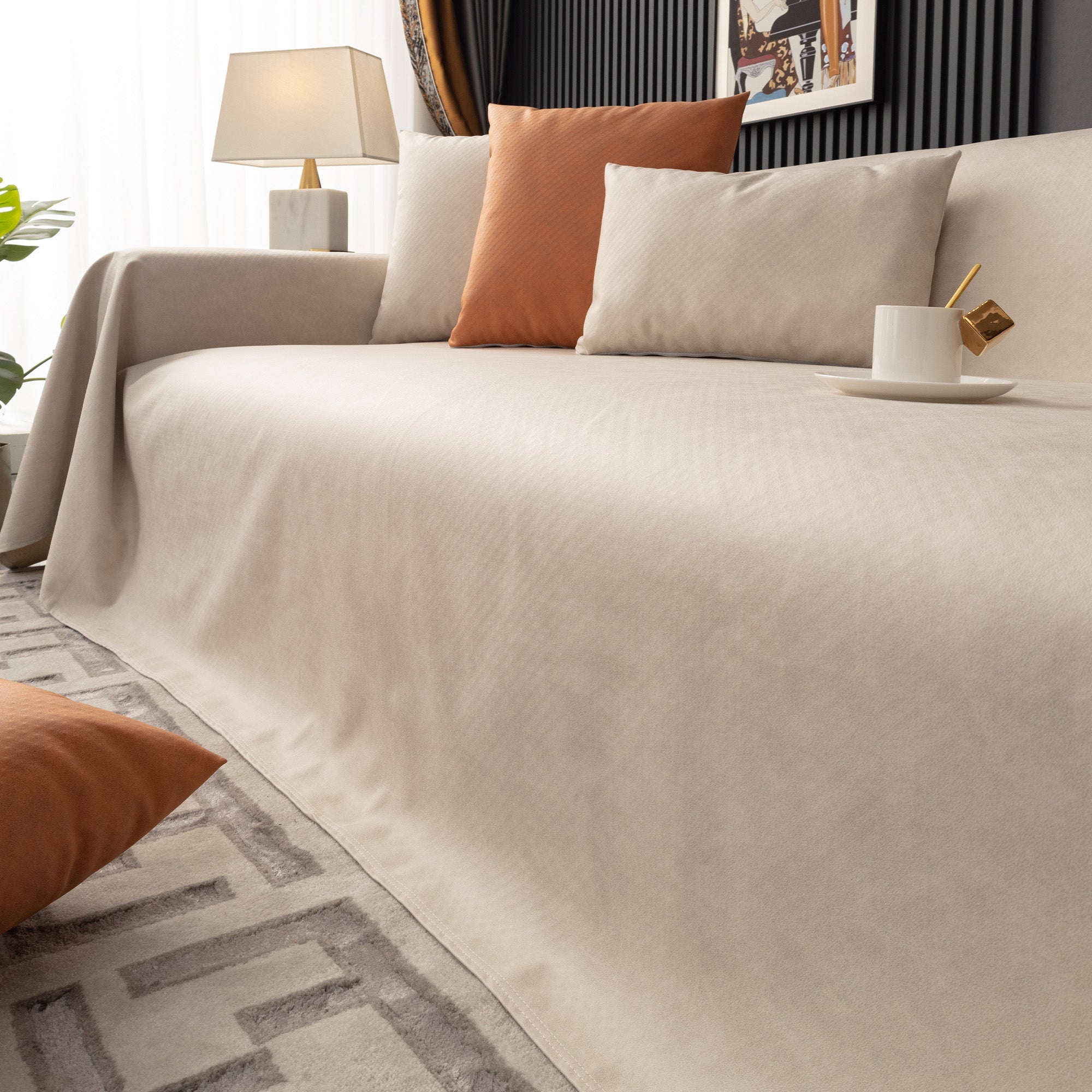 Waterproof Anti Slip Scratch Resistant Sofa Cover for Pet Homes