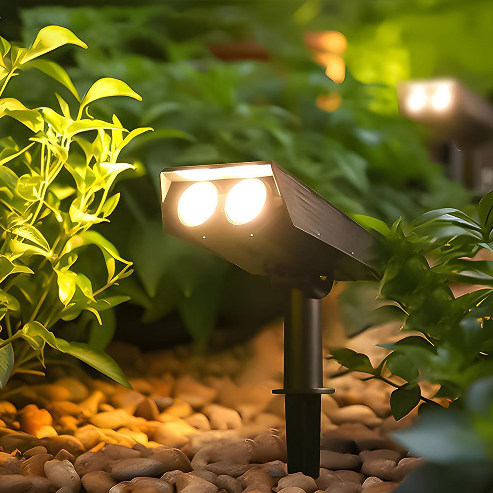 Solar Lights Outdoor | Adjustable Zoom Beam LED Light | Waterproof Landscape Lighting for Year-Round Ambience