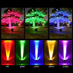 Solar Lights Outdoor | Adjustable Zoom Beam LED Light | Waterproof Landscape Lighting for Year-Round Ambience