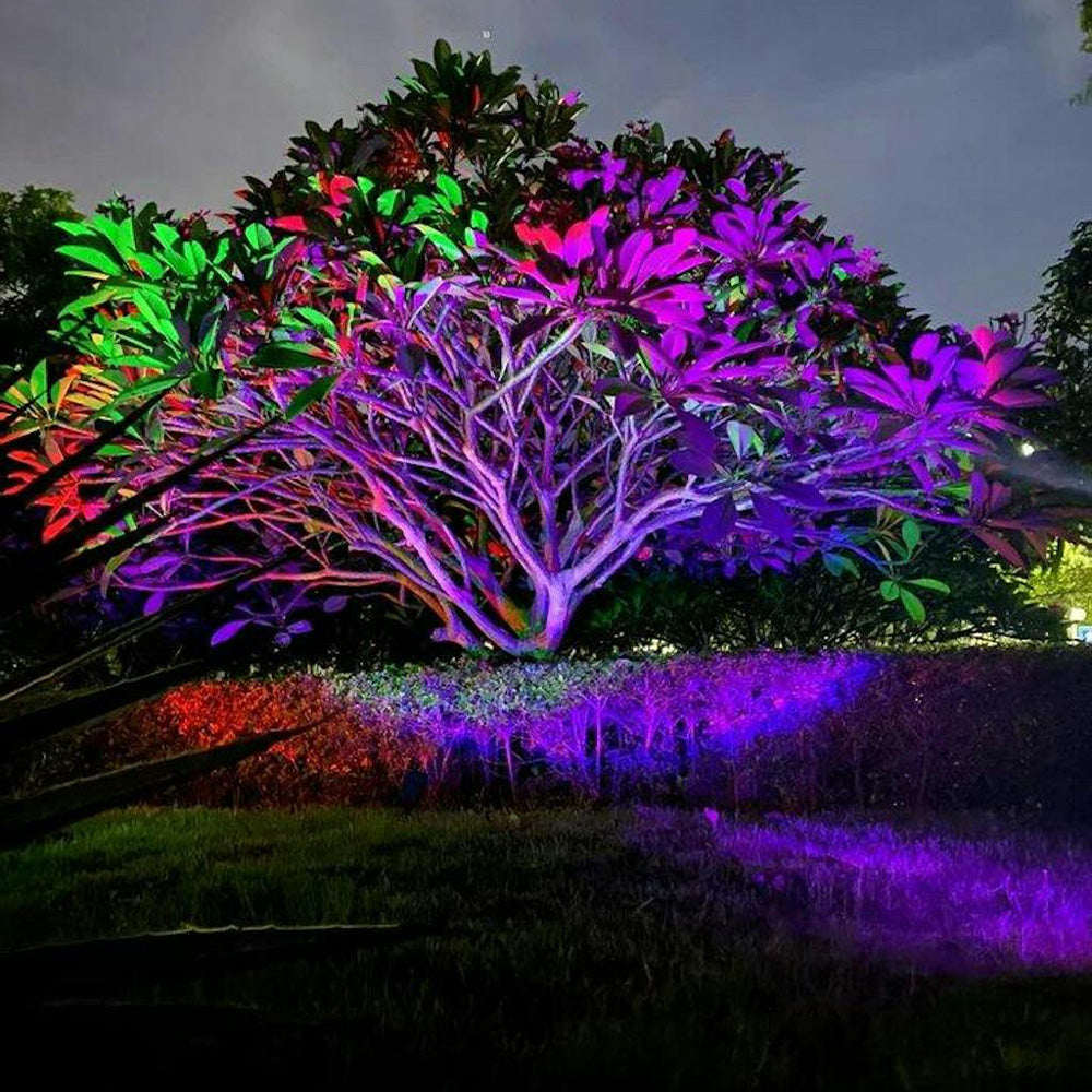 Solar Lights Outdoor | Adjustable Zoom Beam LED Light | Waterproof Landscape Lighting for Year-Round Ambience