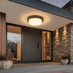 Square Outdoor Ceiling Lamp | IP68 Waterproof Flush Mount Light | Durable LED Fixture for Patios and Balconies