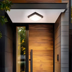 Square Outdoor Ceiling Lamp | IP68 Waterproof Flush Mount Light | Durable LED Fixture for Patios and Balconies