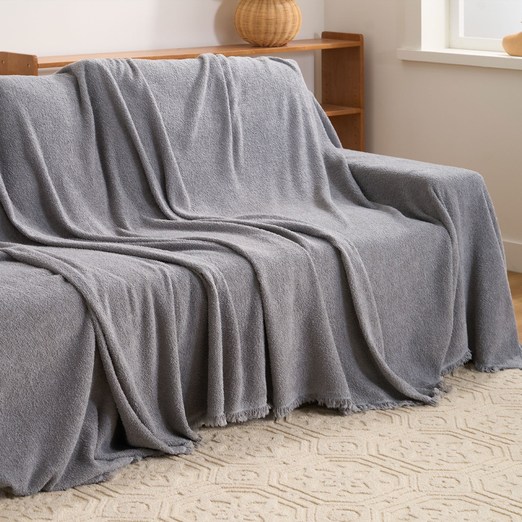 Soft Plush Waterproof Sofa Cover for Pet Friendly Protection