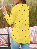 Stylish Mens Shirt with Printed Design & Functional Button Closure for Versatile Wear
