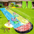 Summer Splash | Inflatable Water Slide with Soft Landing Pad | Durable PVC Design for Safe Backyard Fun
