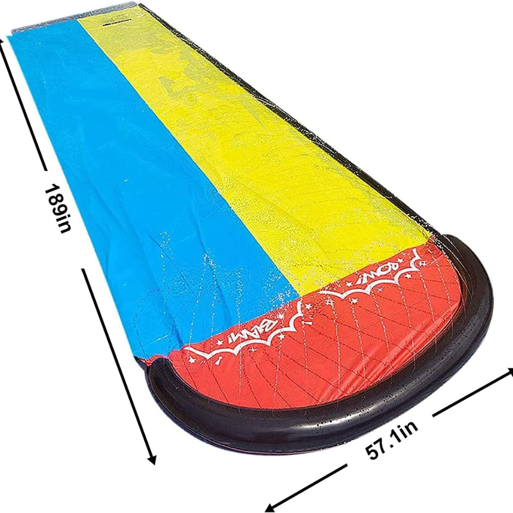 Summer Splash | Inflatable Water Slide with Soft Landing Pad | Durable PVC Design for Safe Backyard Fun