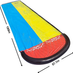 Summer Splash | Inflatable Water Slide with Soft Landing Pad | Durable PVC Design for Safe Backyard Fun