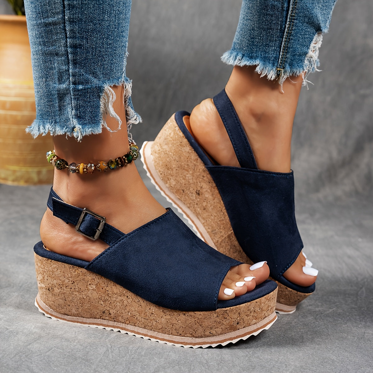 Terra | Women's Platform Sandals with Adjustable Buckle for All-Day Comfort